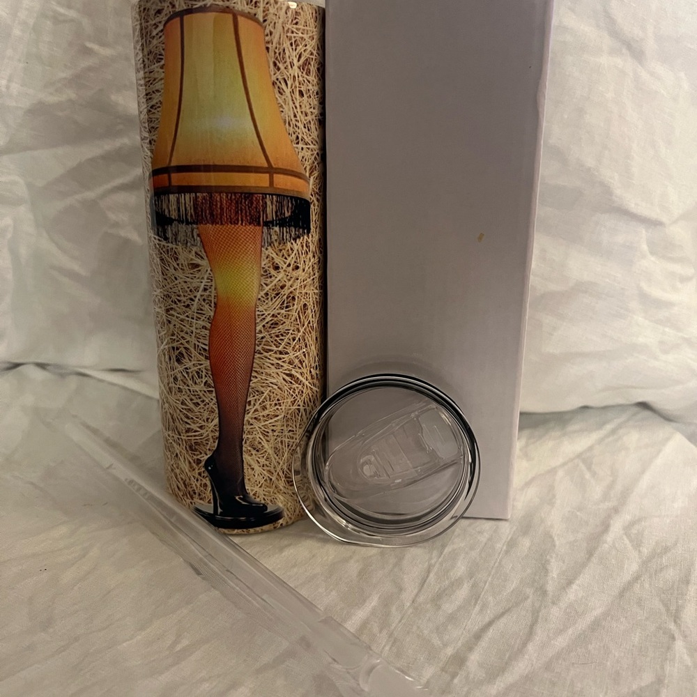 Handmade A Christmas Story Leg Lamp Tumbler